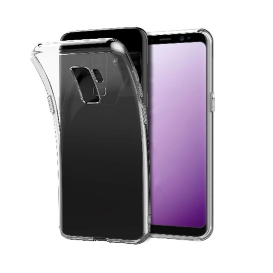 Funda de Silicona con Esquinas Duras para Samsung S9 Transparente